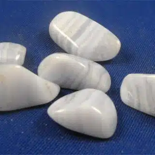 blue lace agate tumbled stones