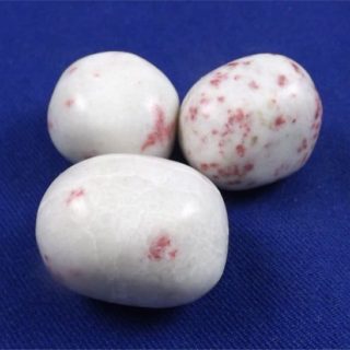 pink epidote in scapolite tumbled stones