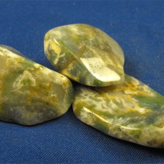 Green Moss Agate Tumbled Stones Extra Large