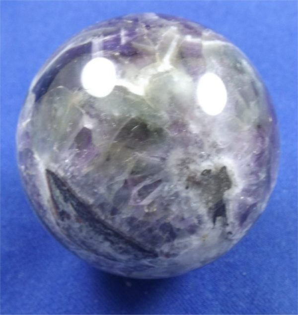 Chevron Amethyst Sphere 1