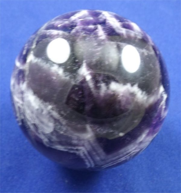Chevron Amethyst Sphere 4