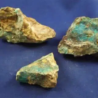 chrysocolla in quartz flat