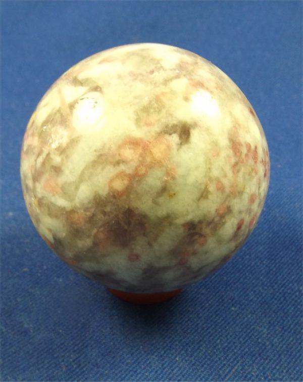 lepidolite and tourmaline sphere