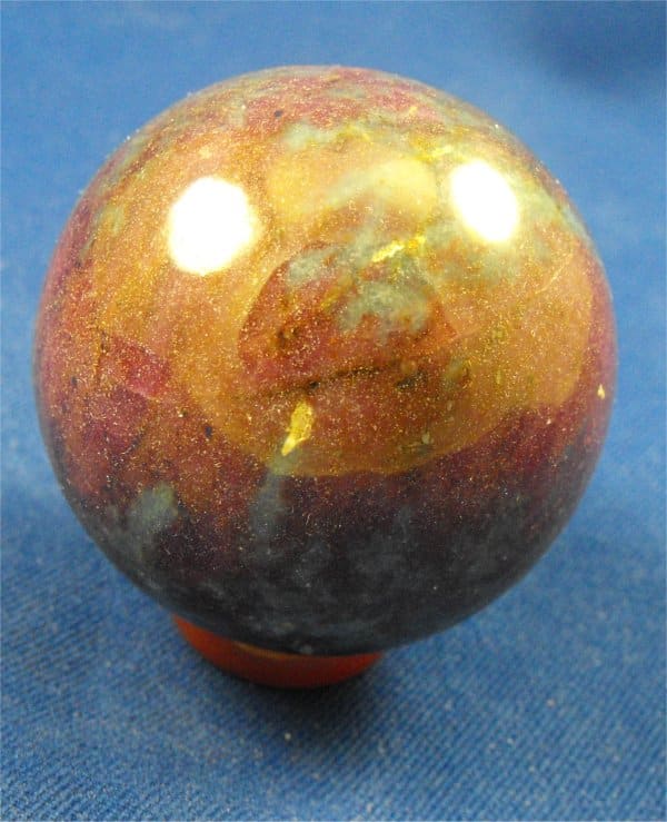 ruby in kyanite sphere
