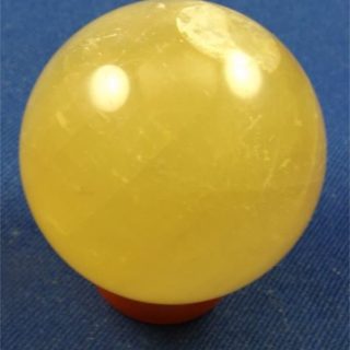 yellow calcite sphere small 1