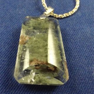 chlorite in quartz necklace