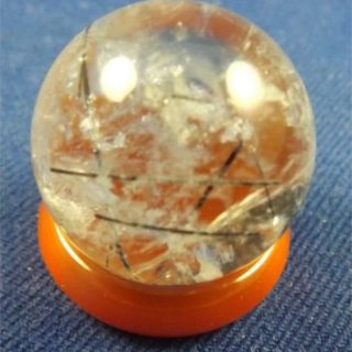 clear quartz with black tourmaline mini sphere 1