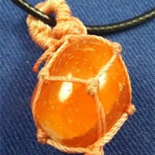 Carnelian Tumbled Stone Necklace