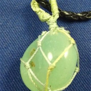 Prehnite Tumbled Stone Necklace