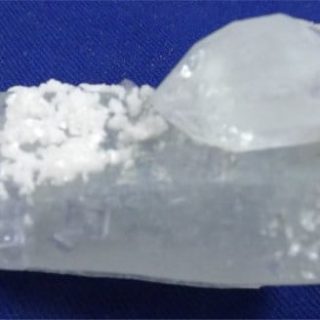 Druzy Quartz With Fluorite