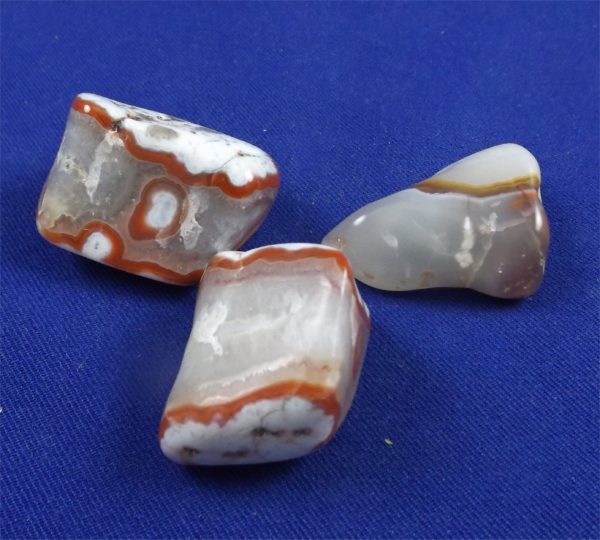 Red Banded Moroccan Agate Tumbled Stones