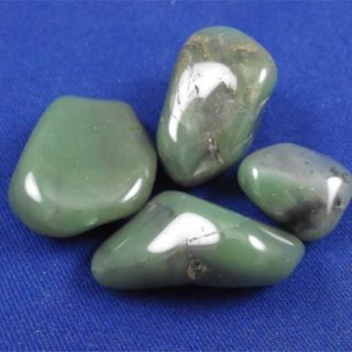 green chert tumbled stones