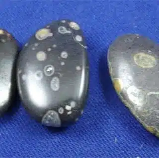 Black Plum Blossom Jade Tumbled Stones