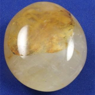 Yellow Hematoid Quartz Palm Stone 1