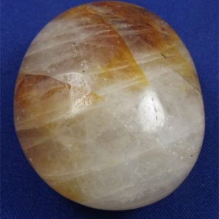Yellow Hematoid Quartz Palm Stone 3