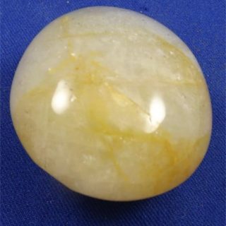 Yellow Hematoid Quartz Palm Stone 6