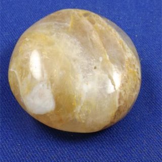 Yellow Hematoid Quartz Palm Stone 8