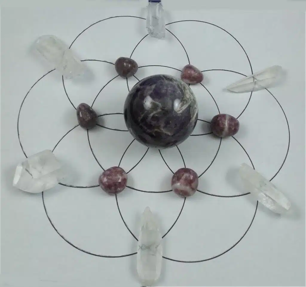 crown chakra grid