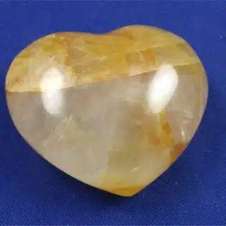 Yellow Hematoid Quartz Heart 11