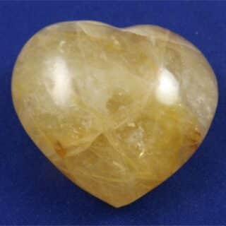 Yellow Hematoid Quartz Heart 9