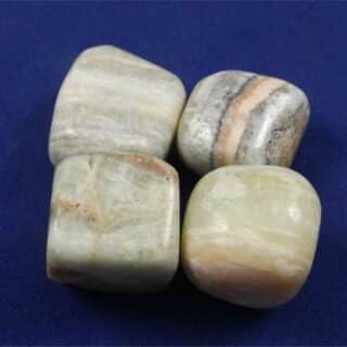 Kiwi Calcite Tumbled Stones