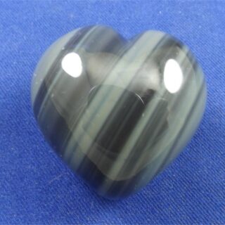 Banded Obsidian Heart