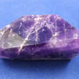 Hematite included Amethyst Free Form Prism 1