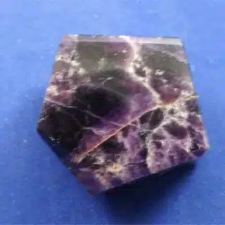 Hematite included Amethyst Free Form Prism 3
